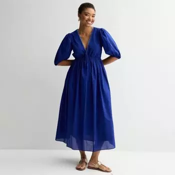 Женское платье с V-образным вырезом Farmers Market, цвет mazarine blue
