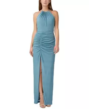 Женское платье с вырезом халтер и рюшами Aidan by Aidan Mattox, мульти