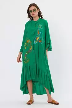 Женское платье с вышивкой на пуговицах спереди Rodi