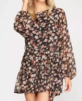 Женское платье SHE + SKY, цвет floral print