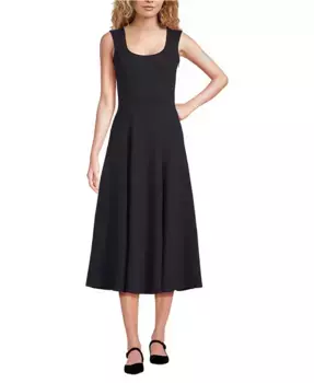 Женское платье Starfish Midi Fit and Flare Lands' End, красный
