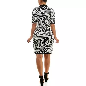 Женское платье-свитер с мраморным узором Nina Leonard Nina Leonard