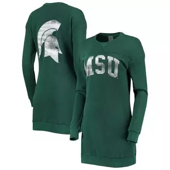 Женское платье-свитшот Gameday Couture зеленого цвета Michigan State Spartans 2-Hit
