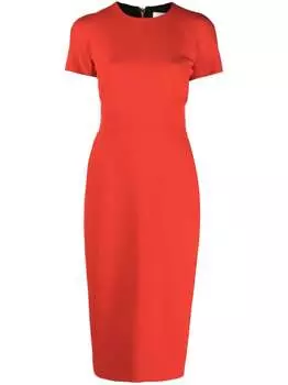 Женское платье Виктории Бекхэм Victoria Beckham, красный