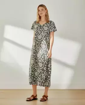 Женское платье вязки бандана Southern Cotton, зеленый