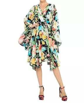 Женское платье заката Meghan Los Angeles, цвет Black watercolor