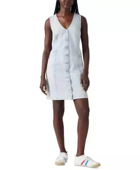 Женское платье-жилет без рукавов Vianna из денима plus size Levi's, синий