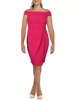 Женское плиссированное мини-платье для коктейля и вечеринки Lauren Ralph Lauren, цвет fuchsia berry