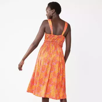 Женское плиссированное платье без рукавов Nine West со сборками Nine West