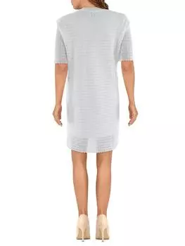 Женское полуформальное мини-платье прямого покроя Gracia, белый