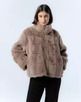 Женское полушубок Niza, розовый