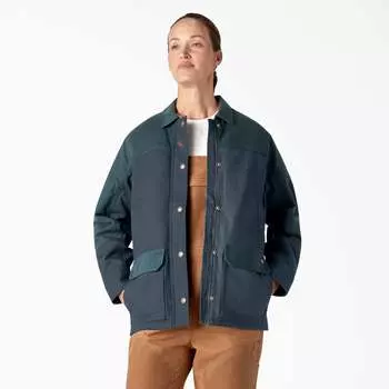 Женское повседневное пальто из вощеного холста Dickies, цвет airforce blue (af)