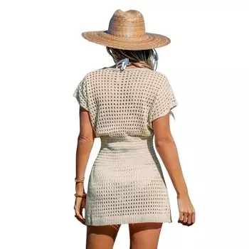 Женское прикрытое платье с V-образным вырезом и вырезом CUPSHE Storyteller CUPSHE