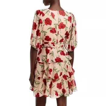 Женское прозрачное мини-коктейльное и вечернее платье Aqua, цвет Pink Combo