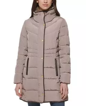Женское пуховое пальто с воротником из искусственного меха Cole Haan