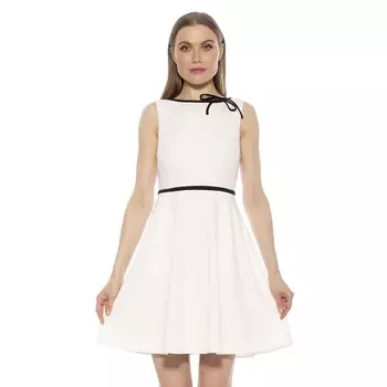 Женское расклешенное платье с круглым вырезом ALEXIA ADMOR Ida, цвет Ivory