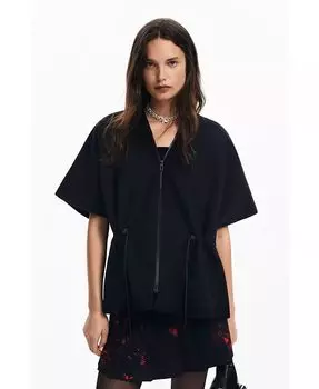 Женское регулируемое пончо Desigual, черный