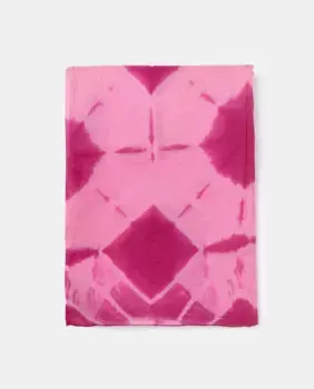 Женское розовое парео из хлопка с принтом Brownie, розовый