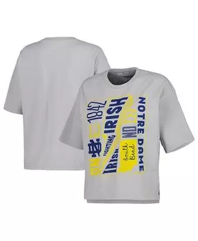 Женское серебро, Нотр-Дам, файтинг, ирландский рок и ампер; Футболка Roll School of Rock Pressbox, серебро