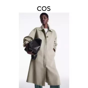 Женское шерстяное пальто Cos из смесовой шерсти, бежевый