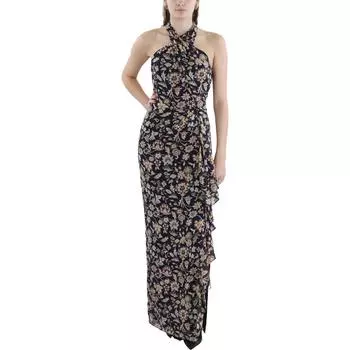Женское шифоновое вечернее платье с цветочным принтом Lauren Ralph Lauren