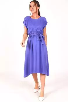 Женское сиреневое платье на талии с эластичной завязкой на талии armonika, фиолетовый
