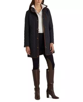 Женское стеганое пальто Lauren Ralph Lauren, синий