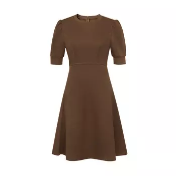 Женское свободное платье Deep Breath с пышными рукавами, черный