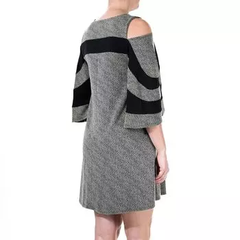 Женское свободное платье с открытыми плечами и цветными блоками Nina Leonard Nina Leonard