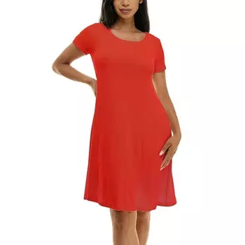 Женское свободное платье со шнуровкой на спине Nina Leonard, цвет Candy Apple