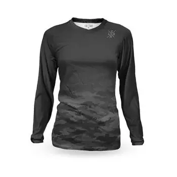 Женское термобелье джерси - камуфляжный сланец LOOSE RIDERS, черный