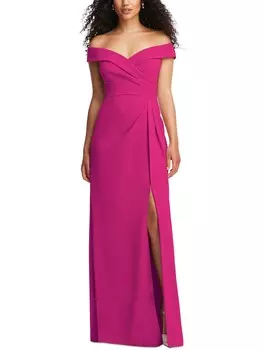 Женское тканое длинное вечернее платье After Six, цвет Think Pink