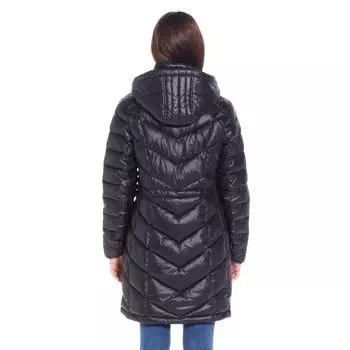 Женское тяжелое пуховое пальто с капюшоном Weathercast Weathercast, черный