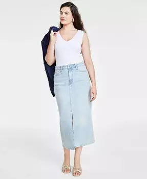 Женское трикотажное боди с двойным V-образным вырезом On 34th, белый