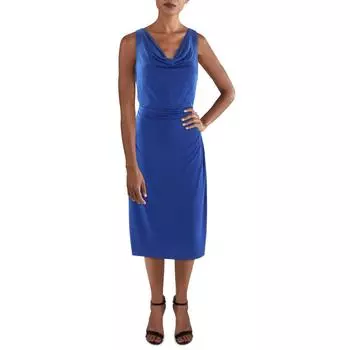 Женское трикотажное платье-футляр миди Kensie, цвет cobalt