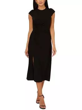 Женское трикотажное платье-футляр с рукавами-крылышками Adrianna Papell, черный