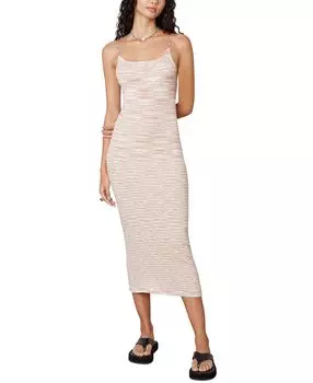 Женское трикотажное платье-комбинация с открытой спиной NIA