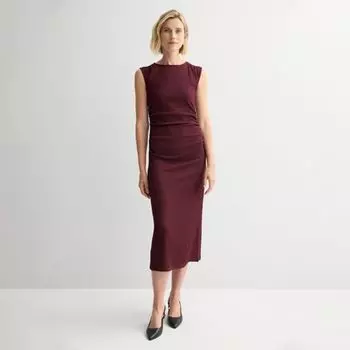 Женское трикотажное платье миди Nine West, цвет maddie plum