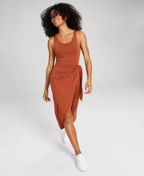 Женское трикотажное платье миди-тюльпан с завязками сбоку And Now This
