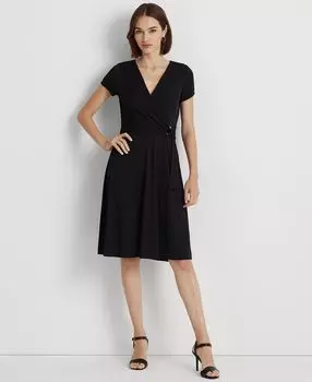 Женское трикотажное платье с пайетками Lauren Ralph Lauren, черный