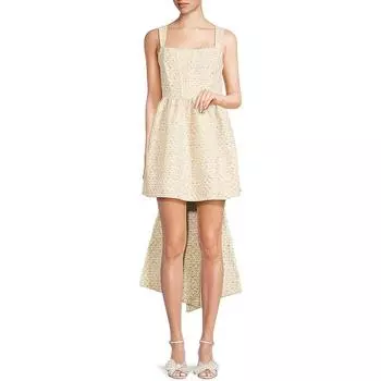 Женское твидовое мини-платье для коктейля и вечеринки Avec Les Filles, белый/мультиколор