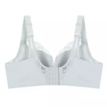 Женское удобное мягкое нижнее белье пуш-ап с вышивкой, кружевной бюстгальтер без косточек Agnes Orinda, серый