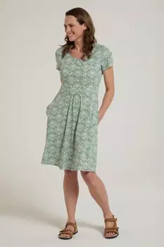 Женское УФ платье с рисунком орхидеи Mountain Warehouse, зеленый