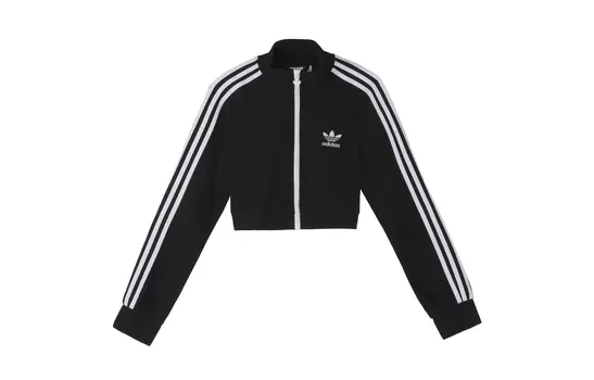 Женское укороченное пальто adidas originals, Черный