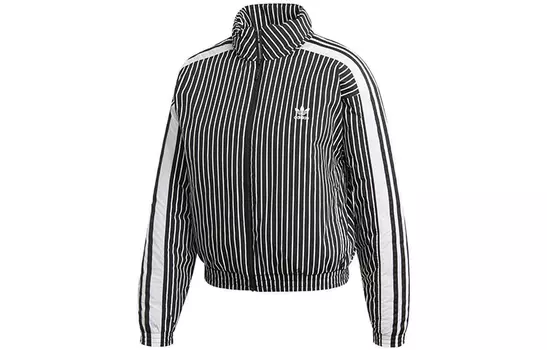 Женское укороченное пальто Adidas Originals, цвет Black/White