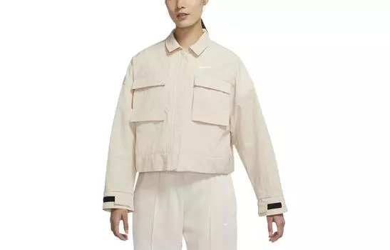 Женское укороченное пальто Nike, цвет White