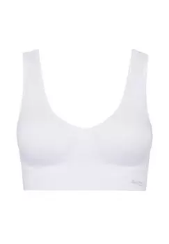 Женское укороченный топ-бюстье Comfee со съемными чашками BeeDees, белый