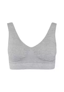 Женское укороченный топ-бюстье Comfee со съемными чашками BeeDees, цвет Graumelange