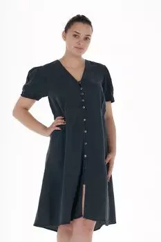 Женское узкое зеленое джинсовое повседневное платье Lee Cooper, серый