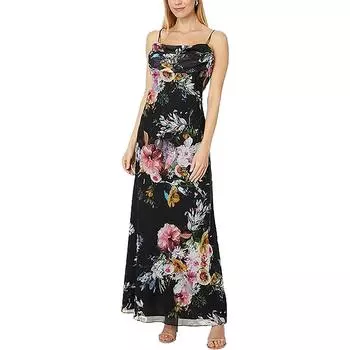 Женское вечернее платье из шифона с цветочным принтом Betsy & Adam